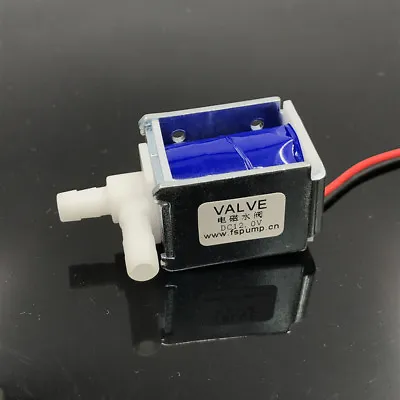 DC 12V Small Mini Electric Solenoid Valve N/C Normally Closed Gas Water Air Pump • £4.30