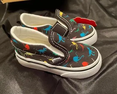 Vans  Kids Shoes  Dinosaur  Toddler Sz: 4 & 5 NWT NWB • $10.99