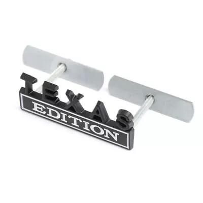 Black White TEXAS EDITION Front Grille Badge Emblem For Car Truck F150 RAM • $10.44