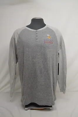 NEW Minnesota Vikings Men's NFL Team Apparel Long Sleeve Shirt NWT XL • $19.99