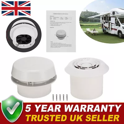 Comet 24V Mushroom Roof Air Vent Electric Fan Ventilator Caravan Motorhome Boat • £28.89