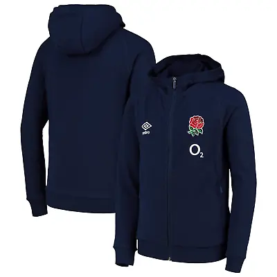 £29.99 • Buy England Rugby Women's Jacket (Size 8) Umbro Twill Hooded Training Top - New