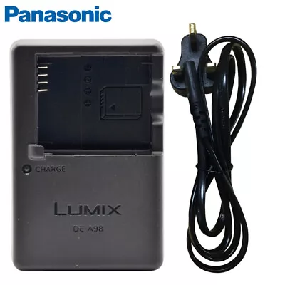 Genuine Panasonic LUMIX DE-A98 Charger For DMC- TZ100 TZ80 TZ81 GX7 GF5 GF6 GF3 • £14.39