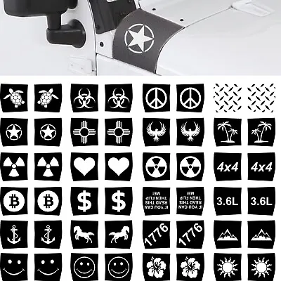 Specialty Design Vinyl Graphic Decals For Jeep JK Cowl | Set Of 2 | 24 Designs • $37.61