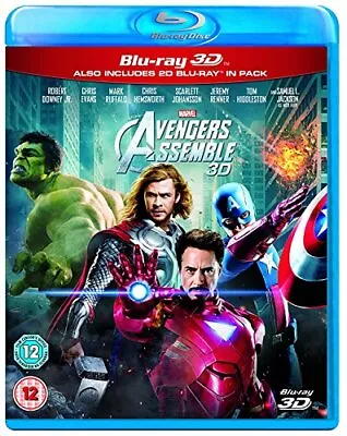 Marvel Avengers Assemble (Blu-ray 3D + Blu-ray) [Region Free] - DVD  2GVG The • £3.49