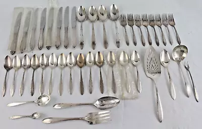 42pc Set Vintage Oneida Nobility Silverplate Reverie Silverware • $50