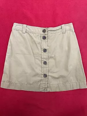 BACK TO SCHOOL SKIRT J.Crew Beige 100% Cotton Miniskirt Women’s Size 4 • $5