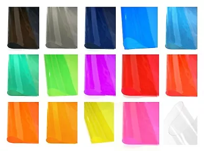 Colored Tinted 10-Gauge Vinyl -15 Colors To Choose From- PVC Plastic Fabric 54  • $14.99