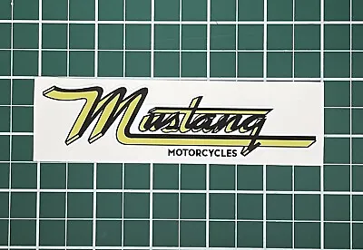 Two New Vintage Mustang Motorcycle Tank Decal Stickers Classic Bike • $10.99