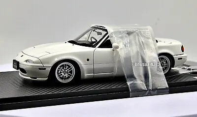 1/18 Ignition Model Mazda Mx-5 Eunos Roadster (NA) White. / Autoart Minichamps • $399