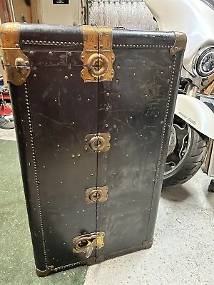 Early 1900's Hartman Wardrobe Steamer Trunk/Cushion Top • $250