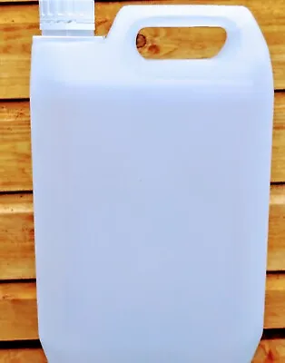 Empty Plastic Bottles 4 X 5L Jerrycans Natural  With T/E Closures Gallon • £10.49