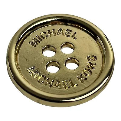 Michael Kors Gold Tone Metal 4 Hole Main Replacement Button .80  • $6.95