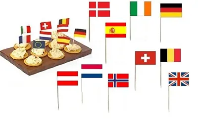 £1.69 • Buy 10 Eurovision European Country National Flag Cocktail Stick Picks Party Decor