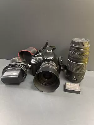 Canon EOS 1100D Digital Camera 75-300mm Lenses With Battery And Charger • £149.99