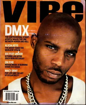 VIBE Magazine October 2001 DMX Alicia Keys Death Row Shane Mosley De La Soul • $23.99