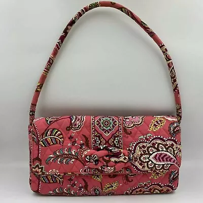 Vera Bradley  Knot Just A Clutch  Shoulder Handbag Call Me Coral Retired 12 X 6  • $7.66