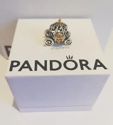 Pandora Authentic Disney 100th Anniversary Cinderella's Enchanted Carriage Charm • £18.99