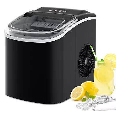 Portable Ice Maker Commercial Machine Ice Cube 12kg/24 Hr Bar Countertop Black • $119.90