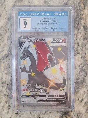 $83 • Buy 2020 Pokemon Champion's Path Shiny Charizard V FA 079/073 - CGC 9 - MINT