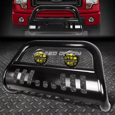 Black Bull Bar Grille Guard+yellow Fog Light For 11-16 Ford F250-f550 Superduty • $150.88