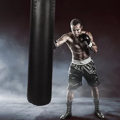 Punching Bag Filled Set Kick Boxing MMA Heavy Bag Training Hook Hanging Chain • $180.99