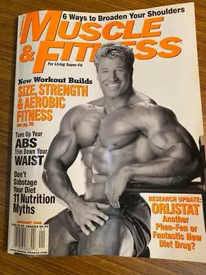 Muscle & Fitness Magazine - January 1998 - Broaden Your Shoulders • $8.57