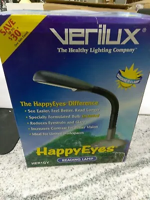 Verilux Seasonal Affective Natural Daylight  Happy Eyes  Gooseneck Desk Lamp(1BB • $150