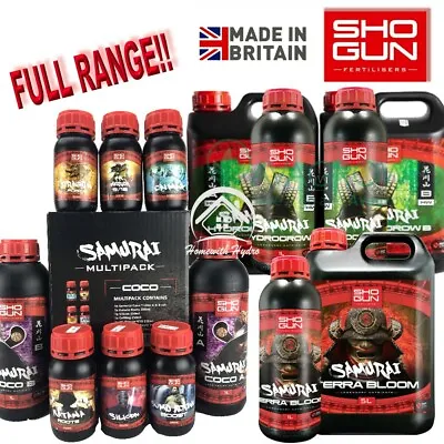 SHOGUN Plant NUTRIENTS Sumo Boost Katana Dragon Calmag Silicon Geisha FULL RANGE • £18.45