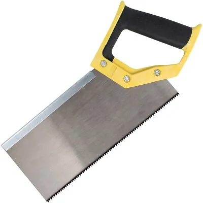 SOFT GRIP TENON SAW 10  Cross Cut 250mm Wood Hand Tool Carpenters Mitre Backsaw • £7.99