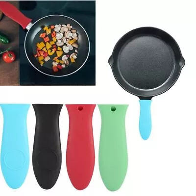 2PCS Silicone Hot Handle Holder Pan Handle Cover Non-Slip Pot Handle Cookware • £4.60