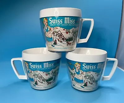 Set Of 3 Vintage West Bend Thermo Serv Swiss Miss Hot Chocolate Cocoa Mugs Cups • $0.99