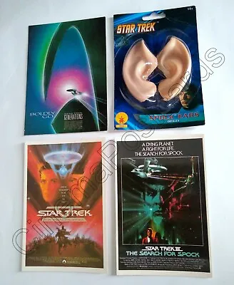£18.88 • Buy Star Trek 3 Search Spock+5 Final Frontier+7 Generations CARDs+SPOCK Costume Ears