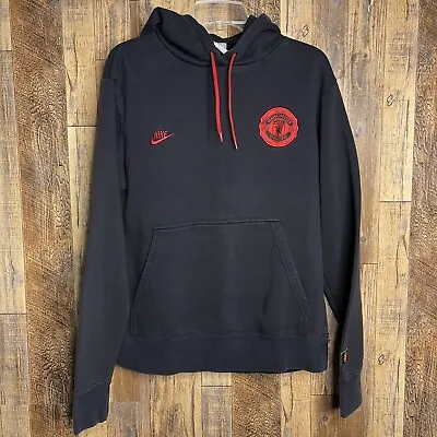 Manchester United Hoodie Black Nike 320141-010 Jacket Size M • $40