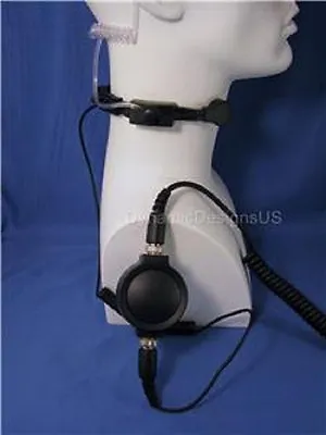 Tactical Throat Microphone For Motorola 2.5 Mm Talk About Cobra PR FRS MRHH LI • $29.99