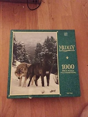 Milton Bradley Medley HIGH RIDGE Bison 1000 Piece Jigsaw Puzzle - Sealed • $9.99