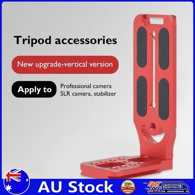 Quick Release DSLR Camera L Plate Tripod Mount Vertical Bracket (Red) • $13.68