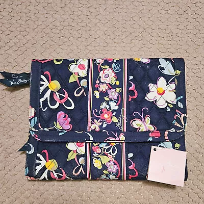 NWT Vera Bradley Jewelry Folio Ribbons Pattern Navy Blue Floral • $30