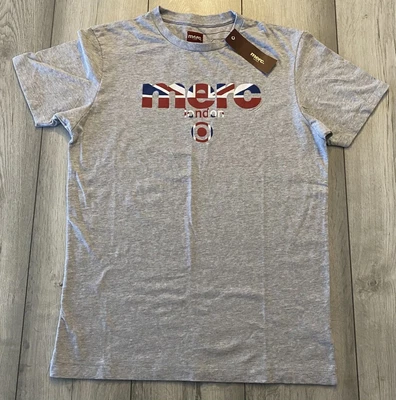 £7.99 • Buy MERC London Broadwell Light Grey Marl 100% Cotton T-shirt Size Small
