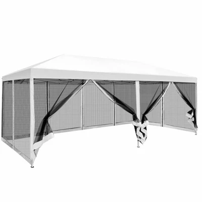 $360.33 • Buy Instahut Gazebo Pop Up Marquee 3x6m Wedding Mesh Side Wall Outdoor Gazebos White