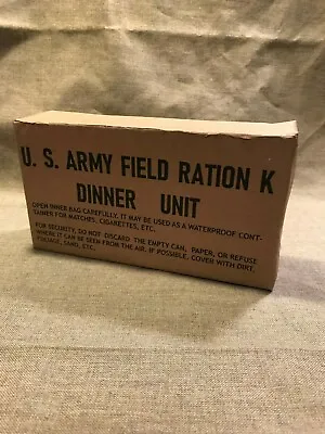 WWII US Army Marine Corps K-Ration Early War Dinner Box  • $9.99