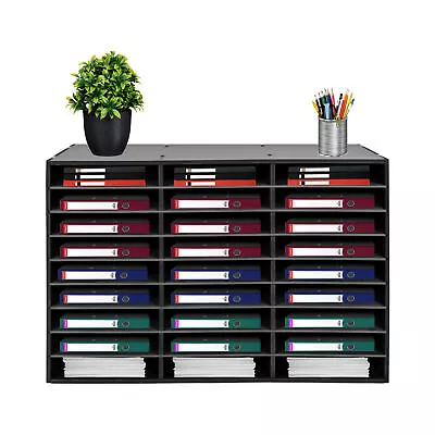 27 Slots File Sorter Literature Organizer Mail Paper Storage Holder Open Design • $81.70