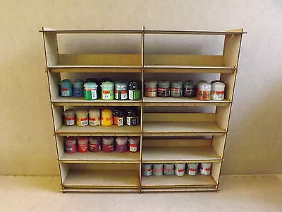 Paint Stand 120 Pots Rack Storage Workshop Citadel Tamiya Humbrol Wargames Table • £19.99