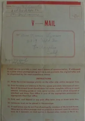 Us V Mail Unreduced Censored Apo 72 Leyte Philippines • $9.99