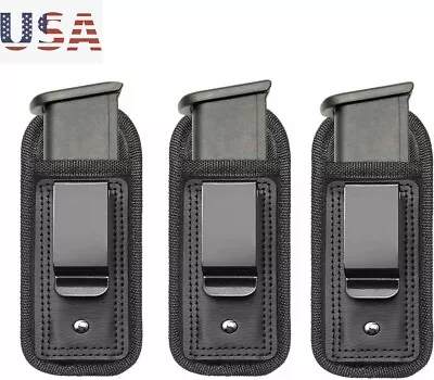 3 Pcs Tactical Magazine Pouch 5.56 .223 Rifle Holder Molle Pistol Mag Bag IWBOWB • $10.99