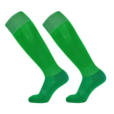 Men Socks Comfortable Machine Washable Knee-high Soccer Socks Solid Color • $8.08