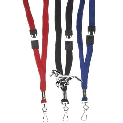 A19 Running Horse Pewter On BLUE RED Or BLACK Breakaway Lanyard & Pvc Wallet • £11.99