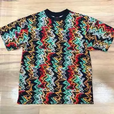 Vintage Men’s Air Jordan Retro 7 Hare T Shirt All Over Geometric Print Size S • $52