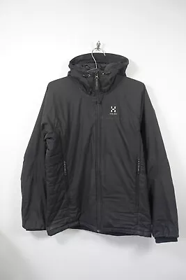 Haglofs Barrier II Insulated Hooded Jacket Mens Small Black Quilted  • £49.99