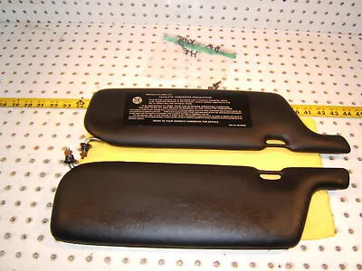 Jaguar XJS Coupe 1982 FRONT Left & Right Top Black Sun 1 Set Of 2 Visors /Screws • $279